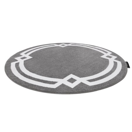 Dywan HAMPTON Lux koło szary koło 140 cm