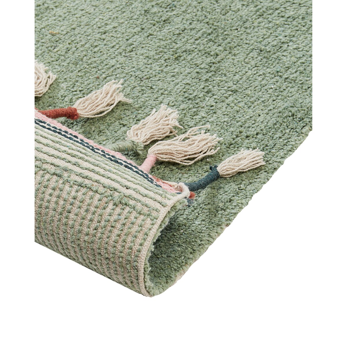 Dywan bawełniany 140 x 200 cm zielony CAPARLI