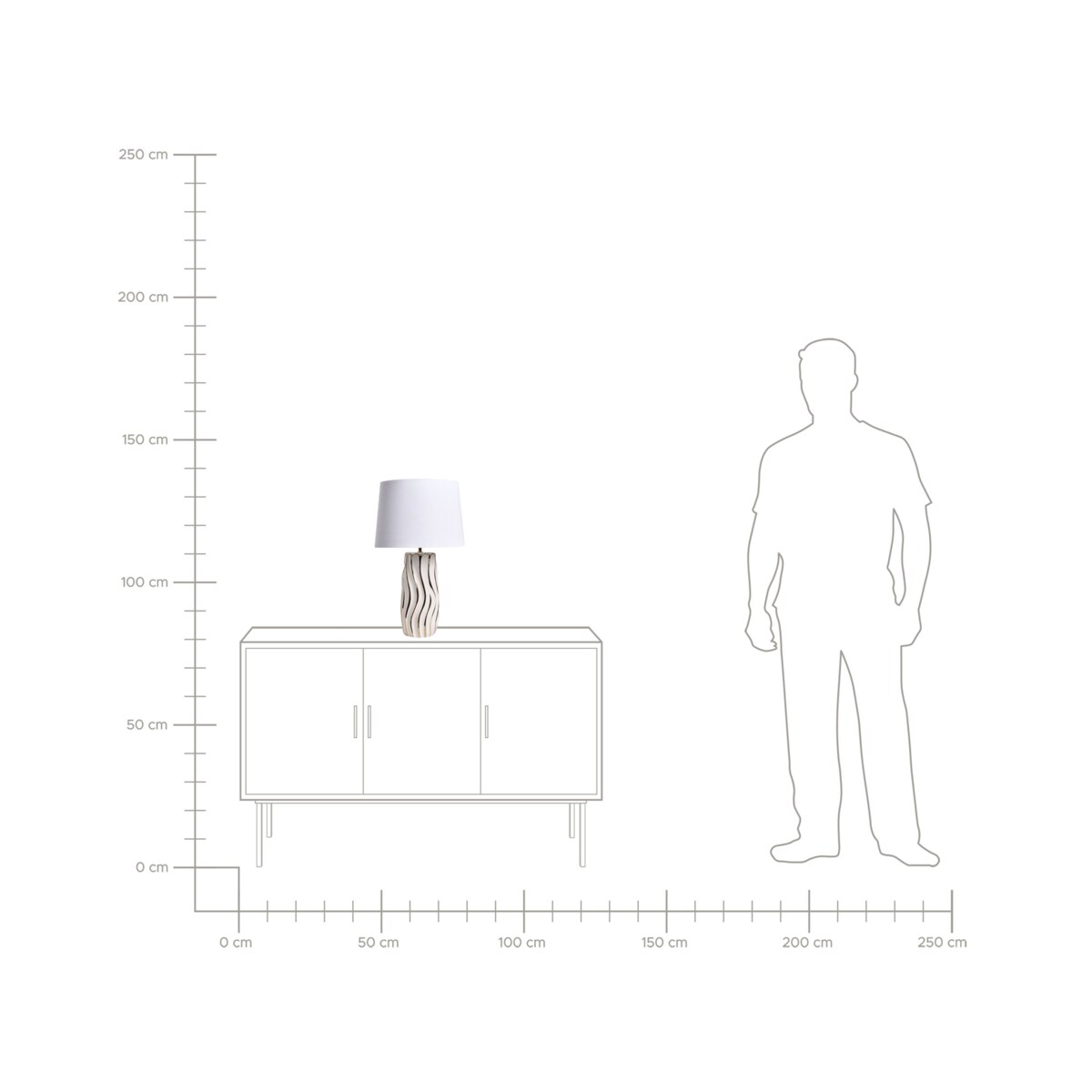 Lampa stołowa PATUCA Ceramika Biały