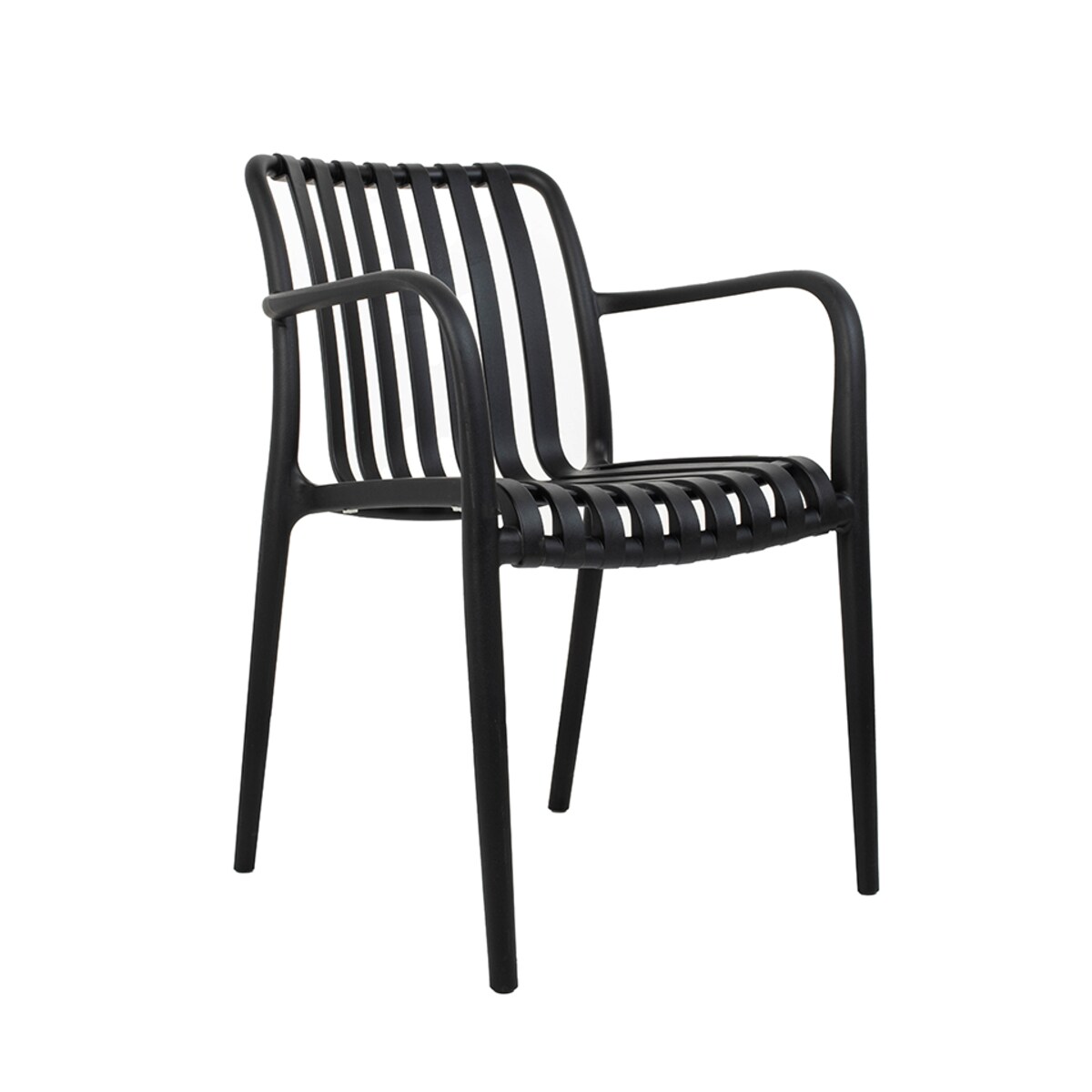 MODESTO krzesło Strips czarne - polipropylen