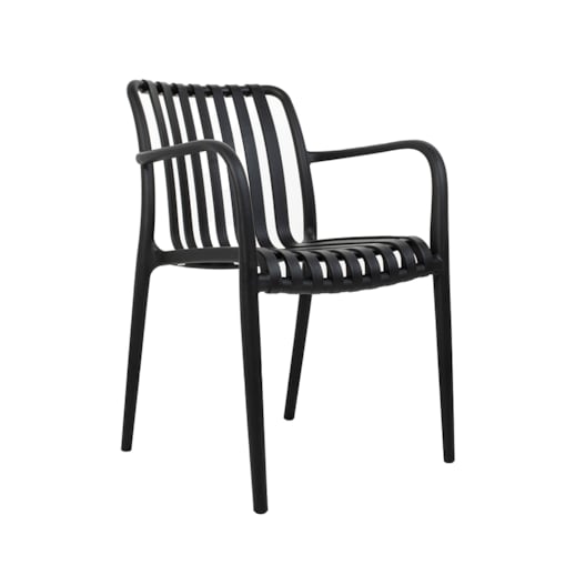 MODESTO krzesło Strips czarne - polipropylen