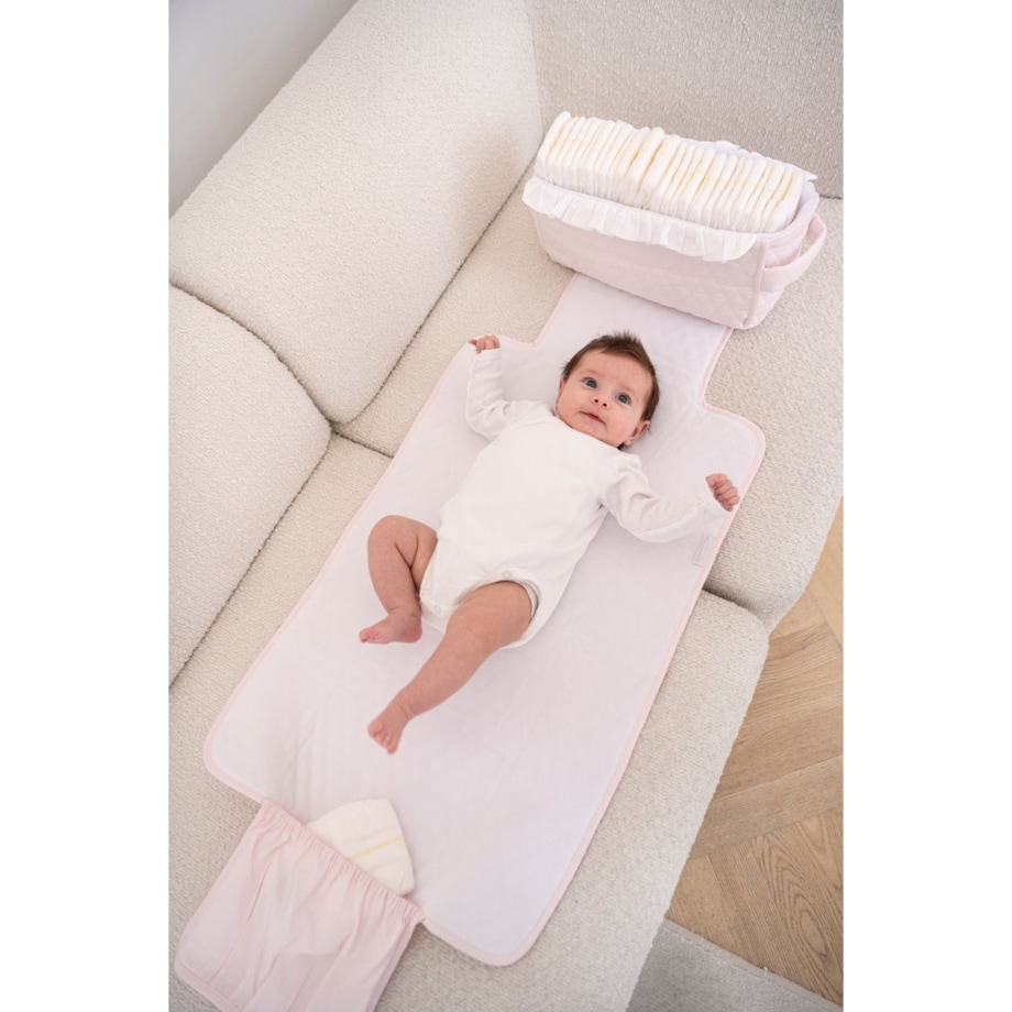 Mata do przewijania pudrowa