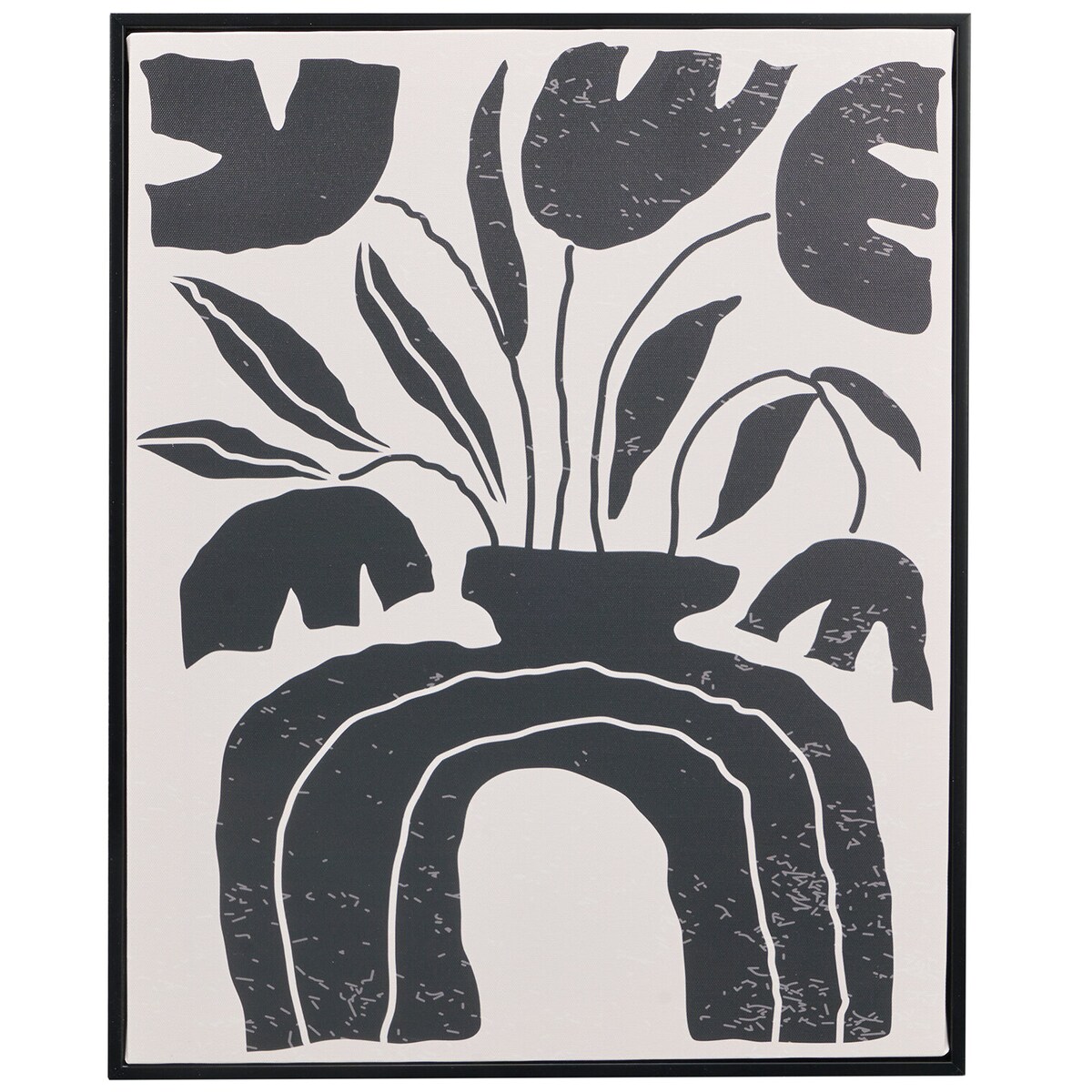 Obraz w czarnej ramie z motywem roślinnym EMBER, 40 x 50 cm