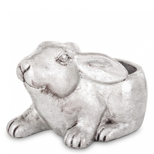 Osłonka cementowa 15x13x22 cm KRÓLIK srebrny