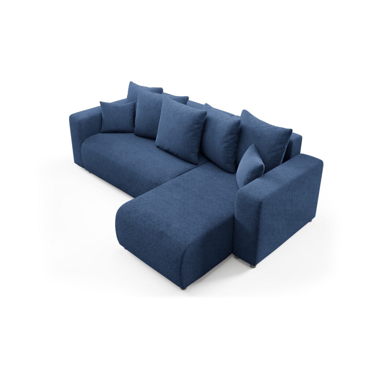 Narożnik EVORA L z pojemnikiem tkanina miękki plusz Kolor: Onega 10