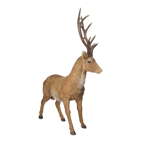 Figurka Deer 56x20x69 cm brown boże narodzenie, święta, świąteczne, brązowy, 56x20x69 cm