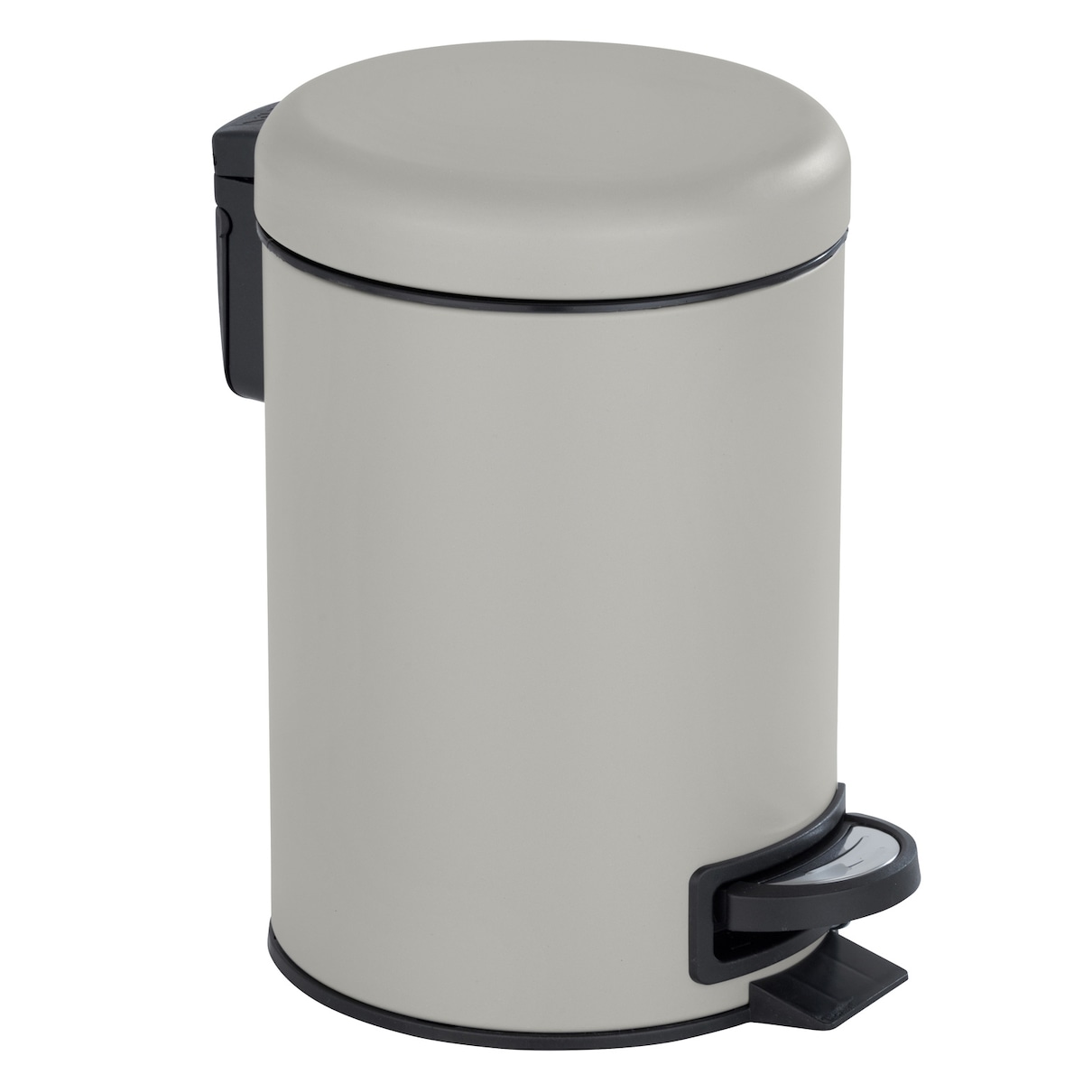 Kosz łazienkowy LEMAN MATT jasny brąz, pojemnik na śmieci, 3 l, WENKO, metal
