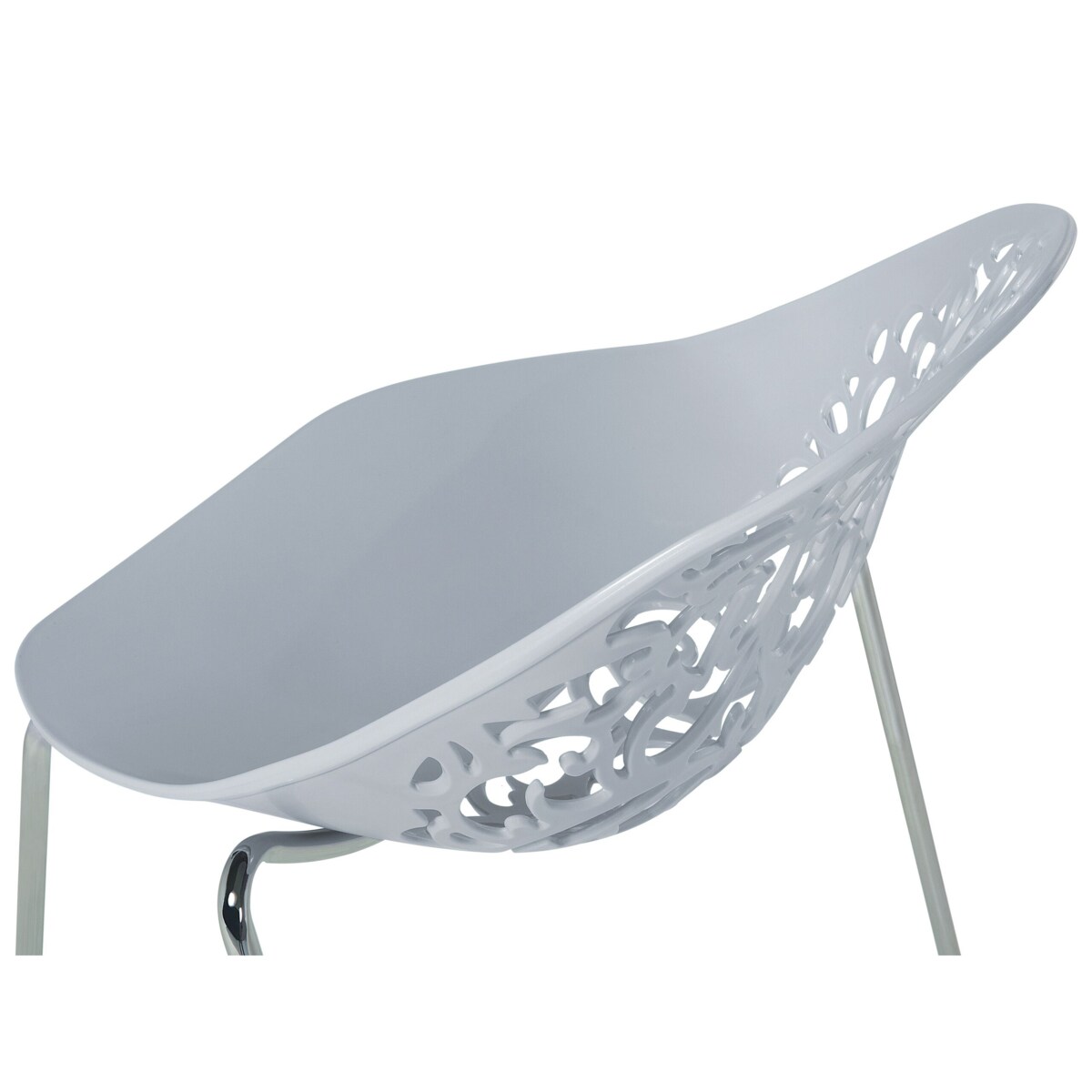 Zestaw 4 krzeseł szary MUMFORD