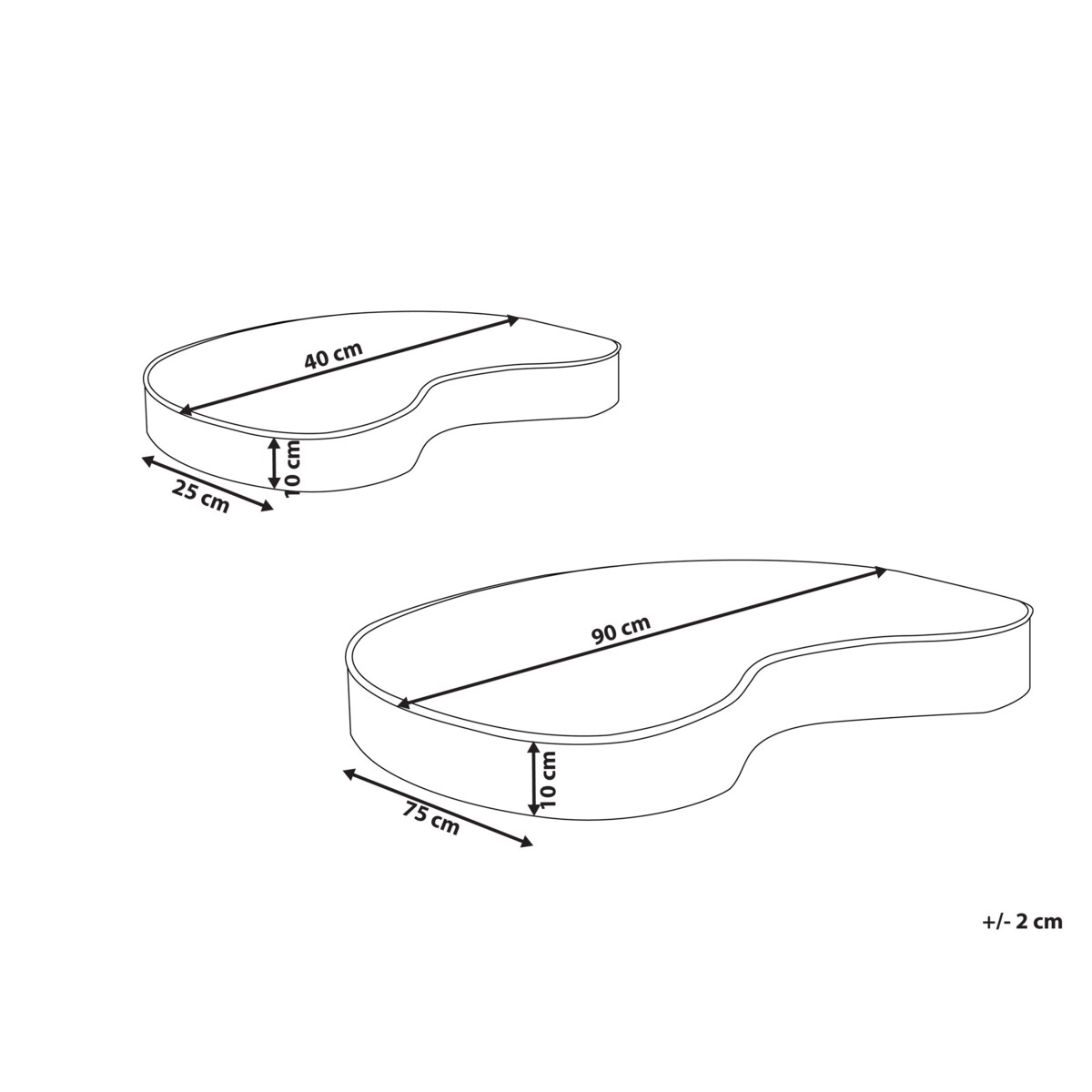 Poduszka podłogowa Pufa dla dzieci NILI Welur Jasnobeżowy