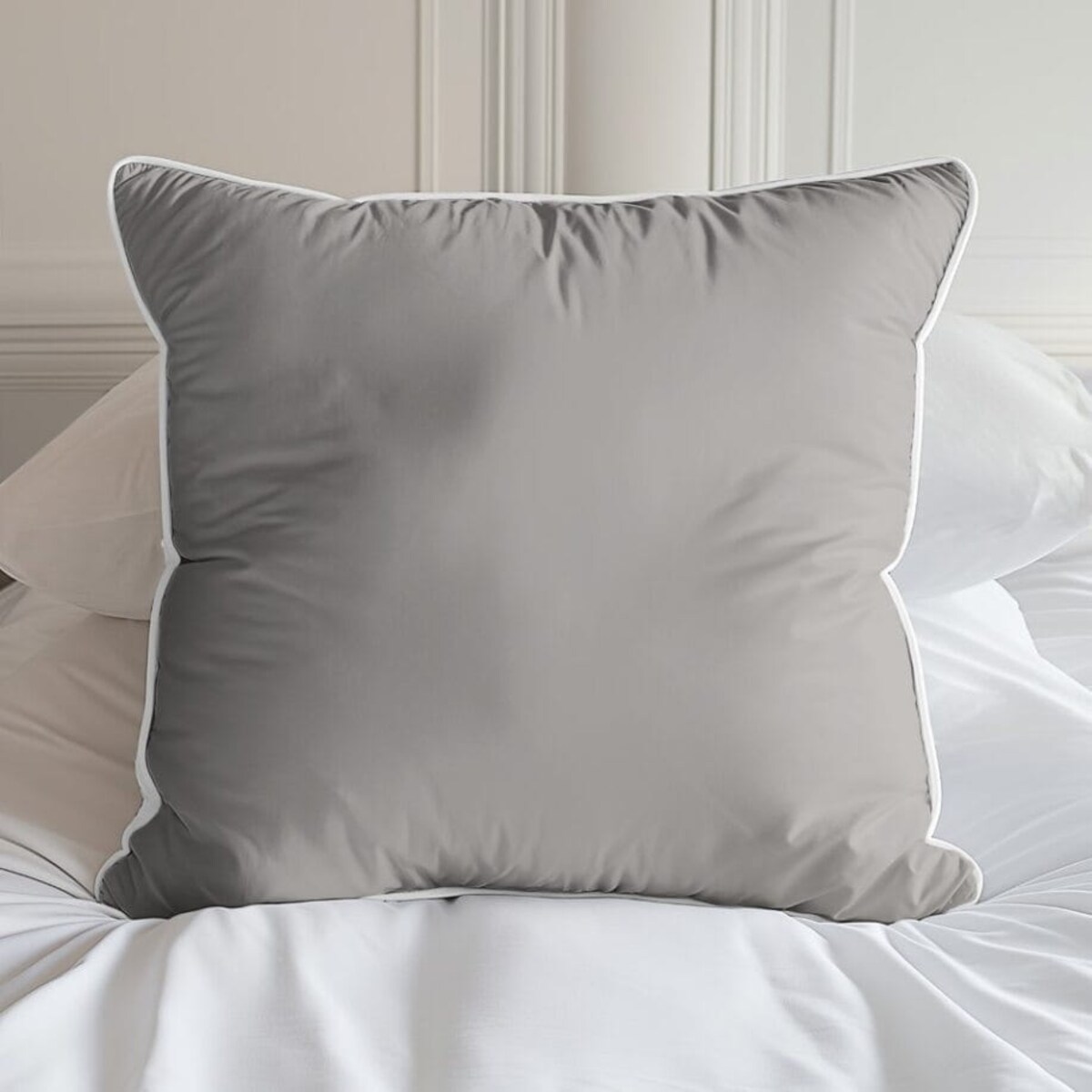 Pościel Pure z Makosatyny bawełnianej 160x200 Beżowa Premium