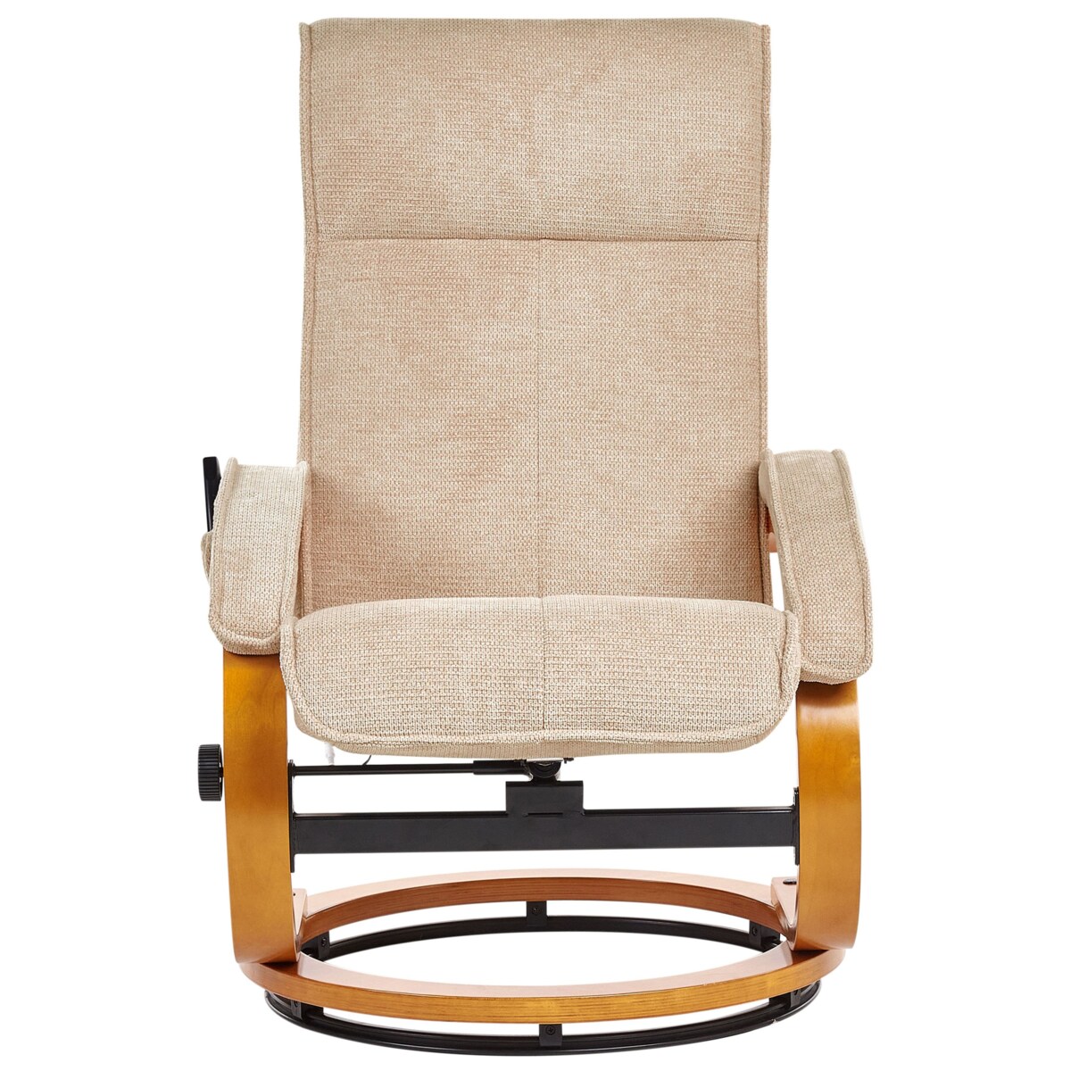 Fotel z masażem HERO Z podnóżkiem Beżowy