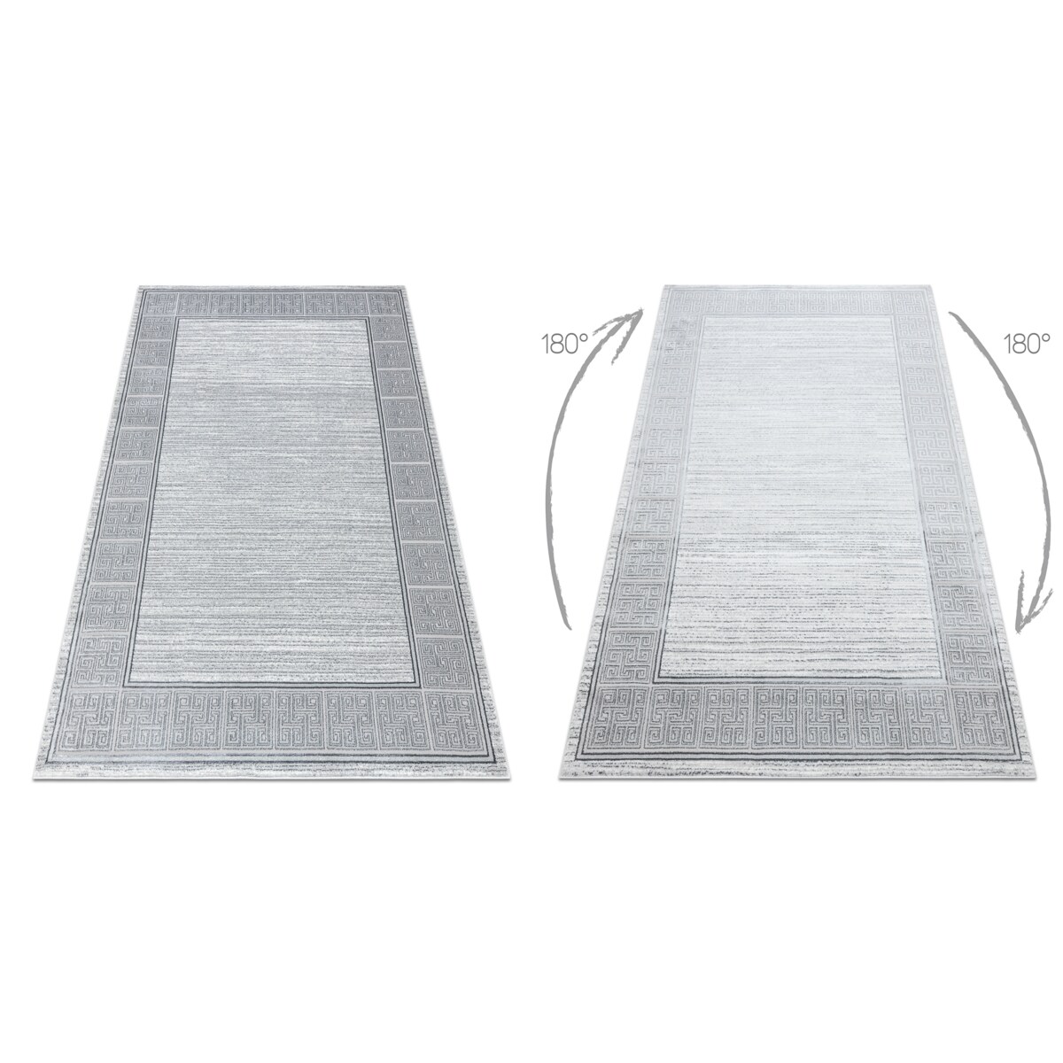 Dywan ALLURE 8783 Grecki klucz, ramka - 200x290 cm