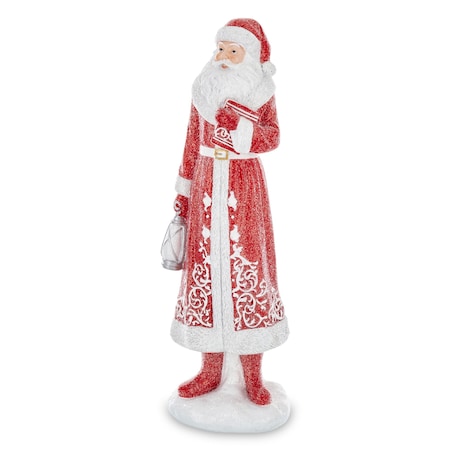 Figurka - Mikołaj z latarnią KANDELLA 37x12 cm