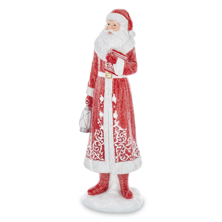 Figurka - Mikołaj z latarnią KANDELLA 37x12 cm