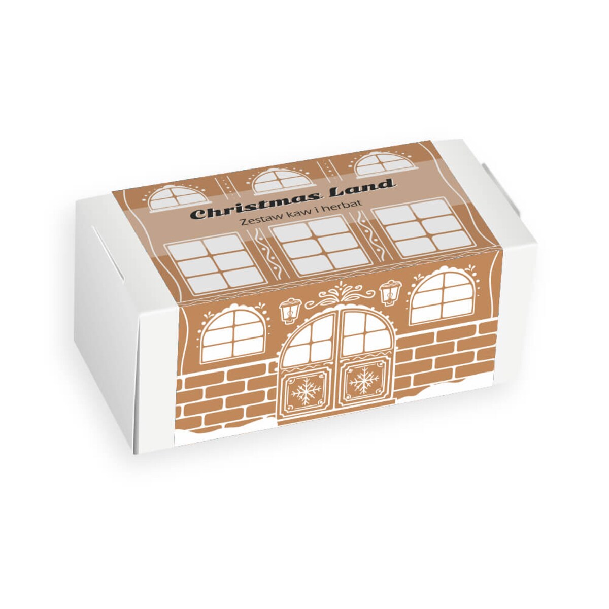 Gotowy zestaw prezentowy „Christmas Land“ kawa herbata smakowa mix 20szt. prezent upominek pod choinkę na mikołaja dla kobiety faceta mężczyzny mamy taty chłopaka dziewczyny żony męża