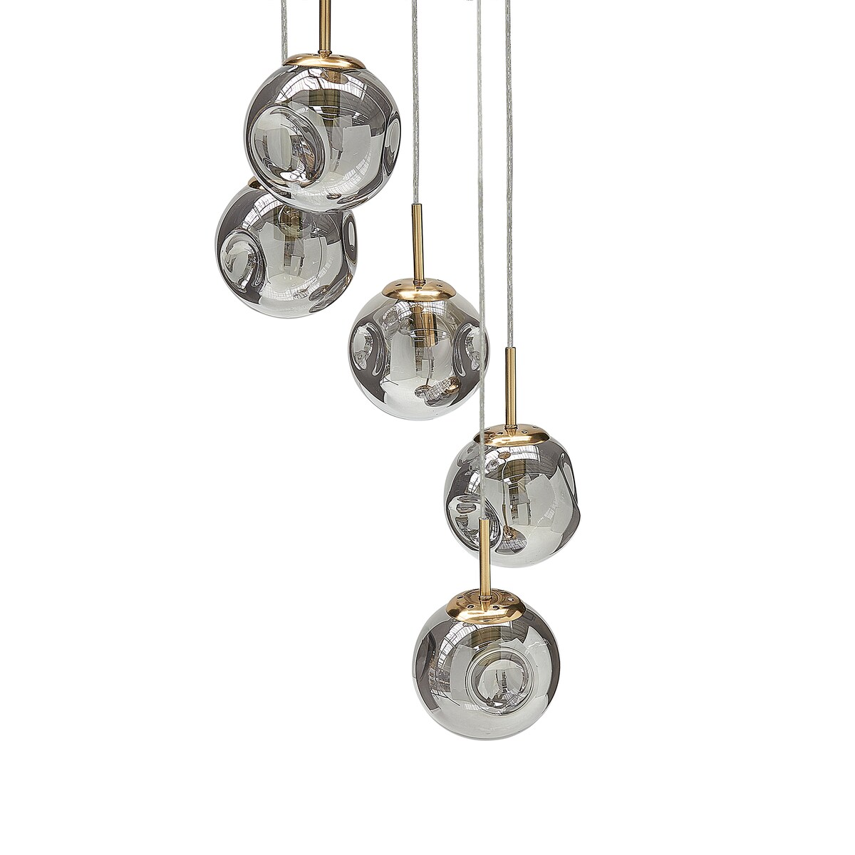 Lampa wisząca RALFES Szkło Mosiężny