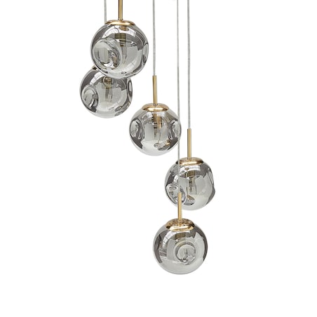 Lampa wisząca RALFES Szkło Mosiężny