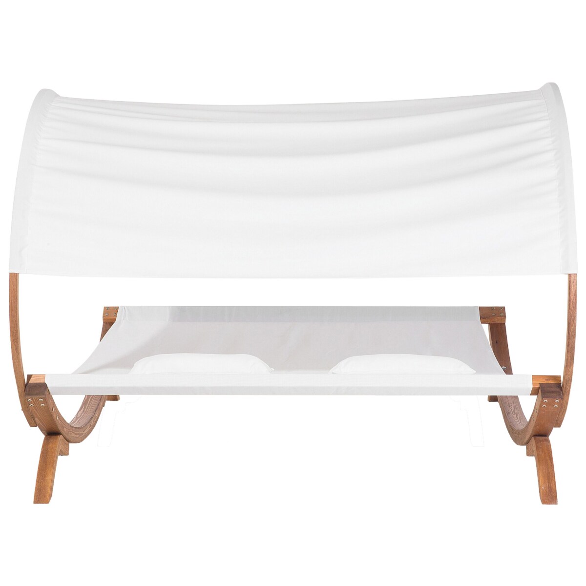 Leżak ogrodowy drewniany biały TERAMO