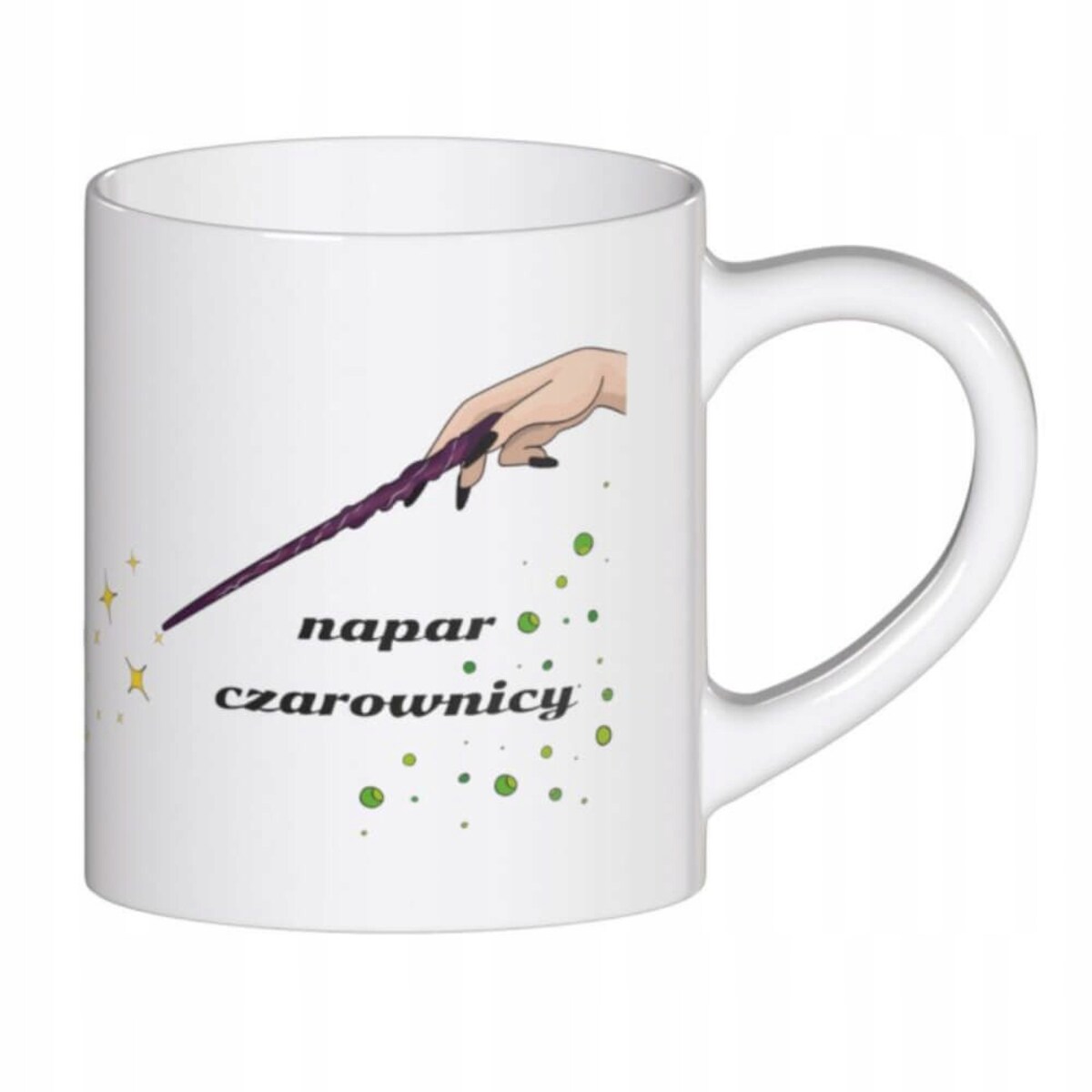 Ceramiczny kubek z uchwytem NAPAR CZAROWNICY do kawy herbaty czekolady 250ml - prezent upominek na Halloween dla kobiety żony mamy teściowej dziewczyny koleżanki