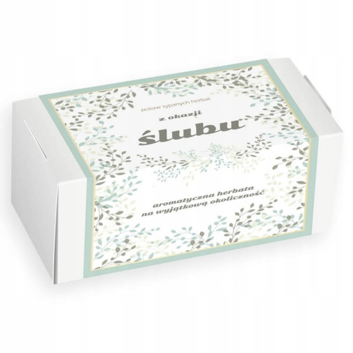 Zestaw prezentowy upominkowy z okazji ŚLUBU WESELA ROCZNICY - 20 różnych herbat sypanych na prezent upominek dla NOWOŻEŃCÓW PARY MŁODEJ