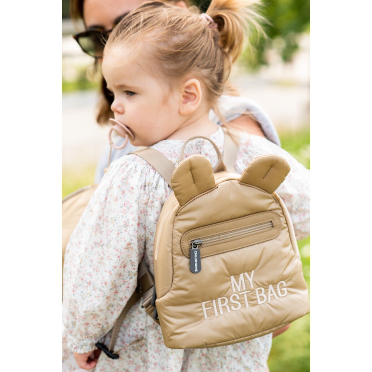 Childhome Plecak dziecięcy My first bag Pikowany Beżowy