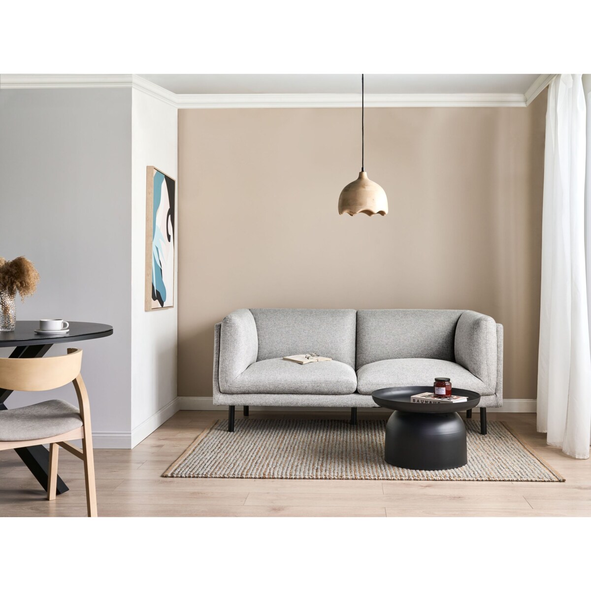 Komplet wypoczynkowy VORGOD Jasnoszary dla 5 osób