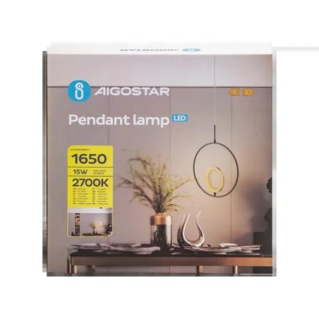 lampa wisząca 2700k aluminium i silikon nowoczesny design 120cm