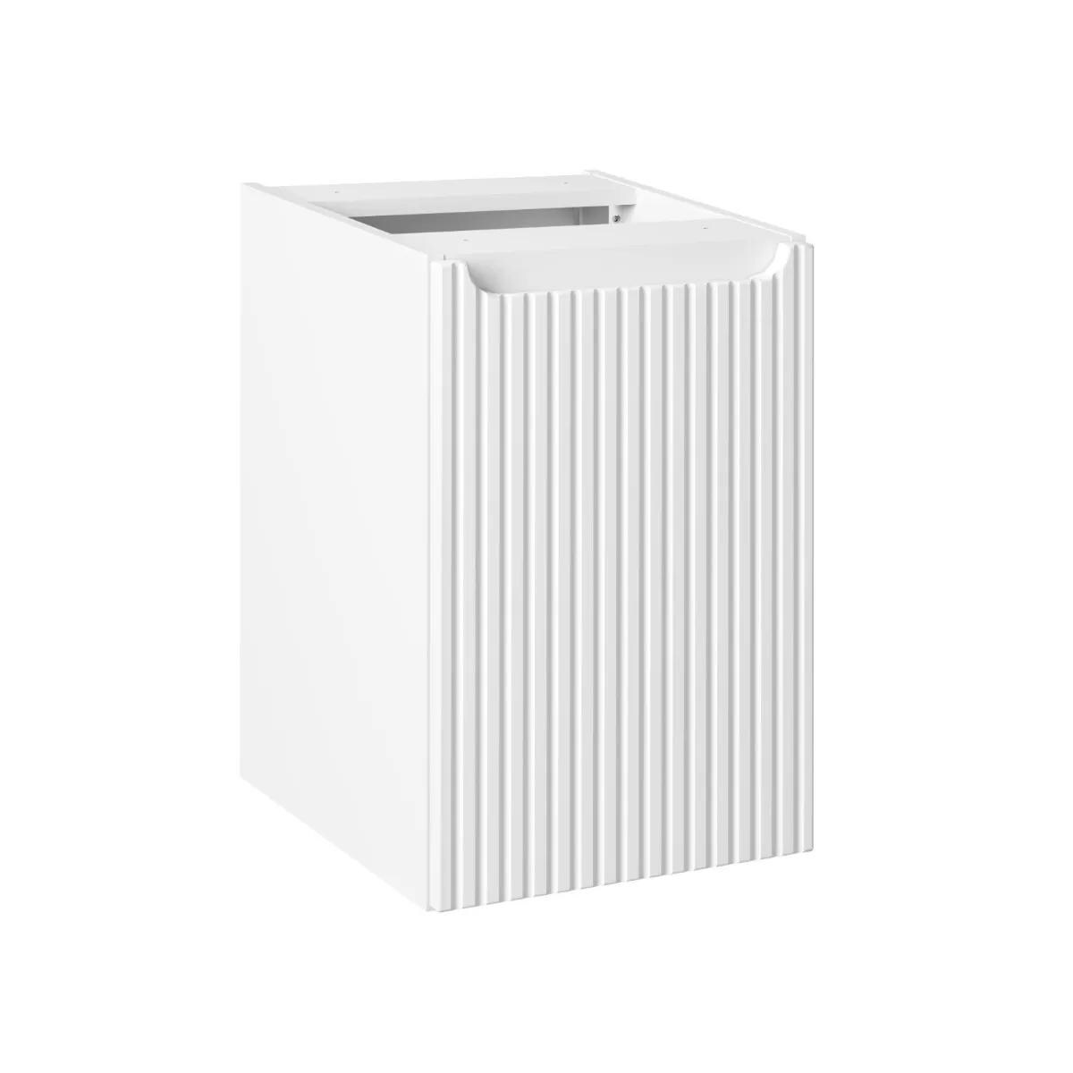 Szafka łazienkowa NOVA WHITE 81-40-1D 40cm biała z koszem