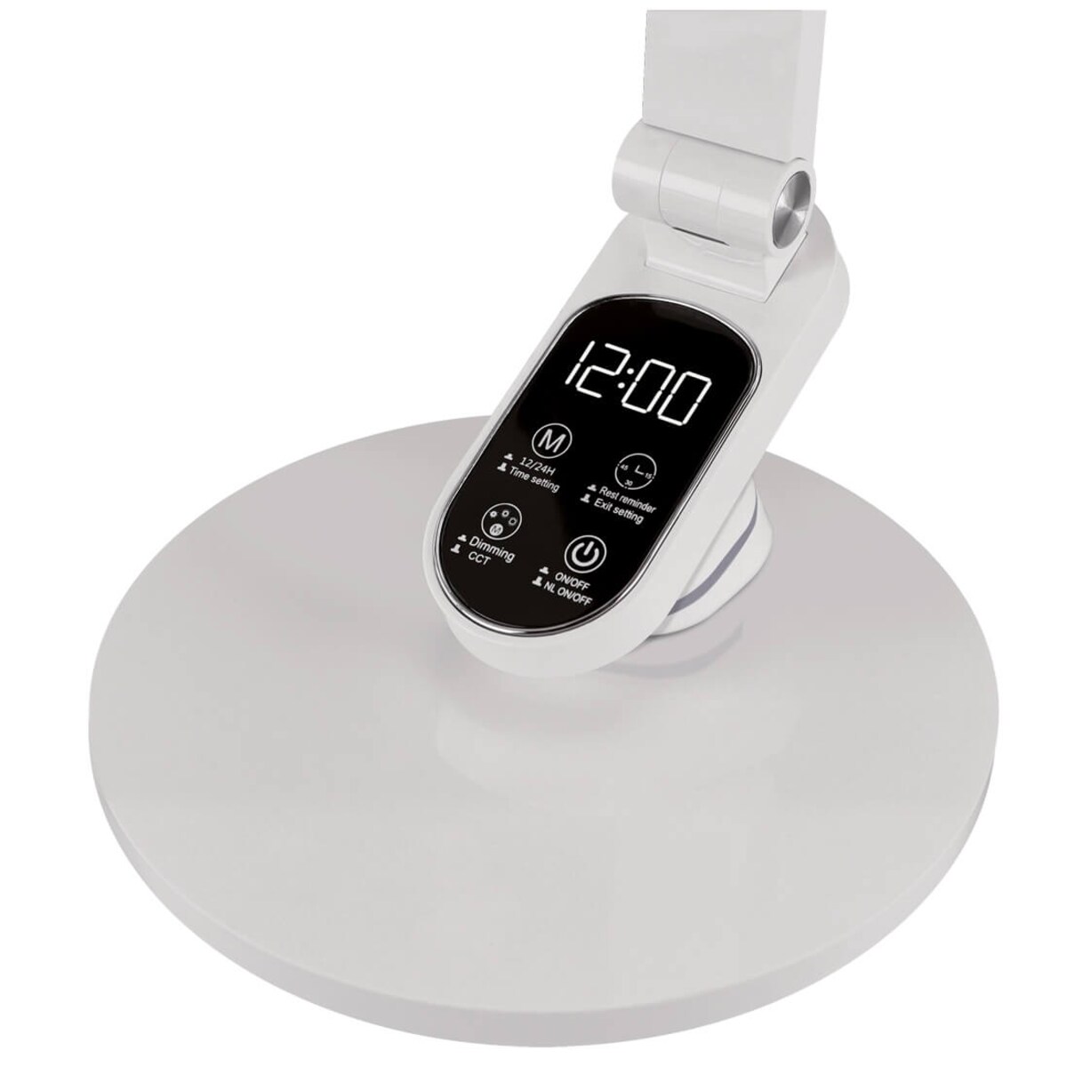 Lampka biurkowa Ragas 04171 Ideus z zegarem regulowana LED 9W biała