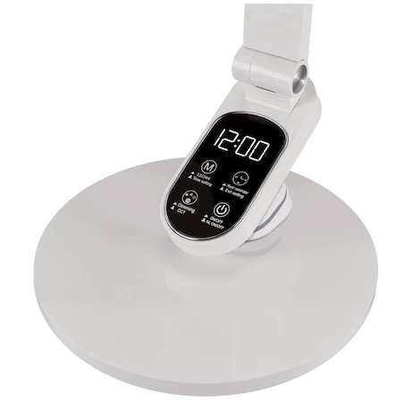 Lampka biurkowa Ragas 04171 Ideus z zegarem regulowana LED 9W biała