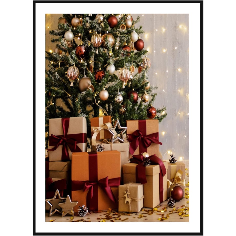 Poster Story, Plakat, Obraz - Świąteczne Prezenty, wymiary 50 x 70 cm