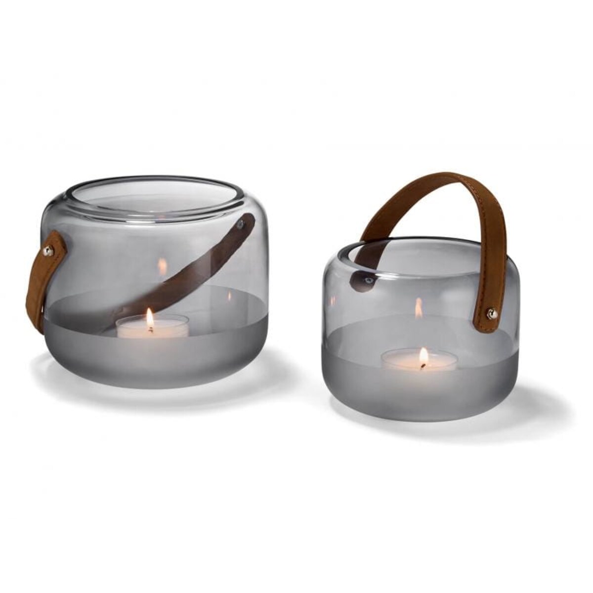 Świecznik Marlon L, szkło 18 cm