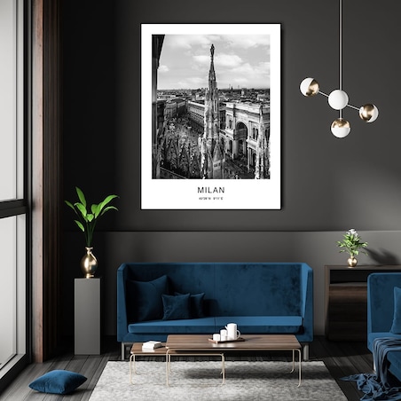 plakat milan - mediolan 70x100 cm