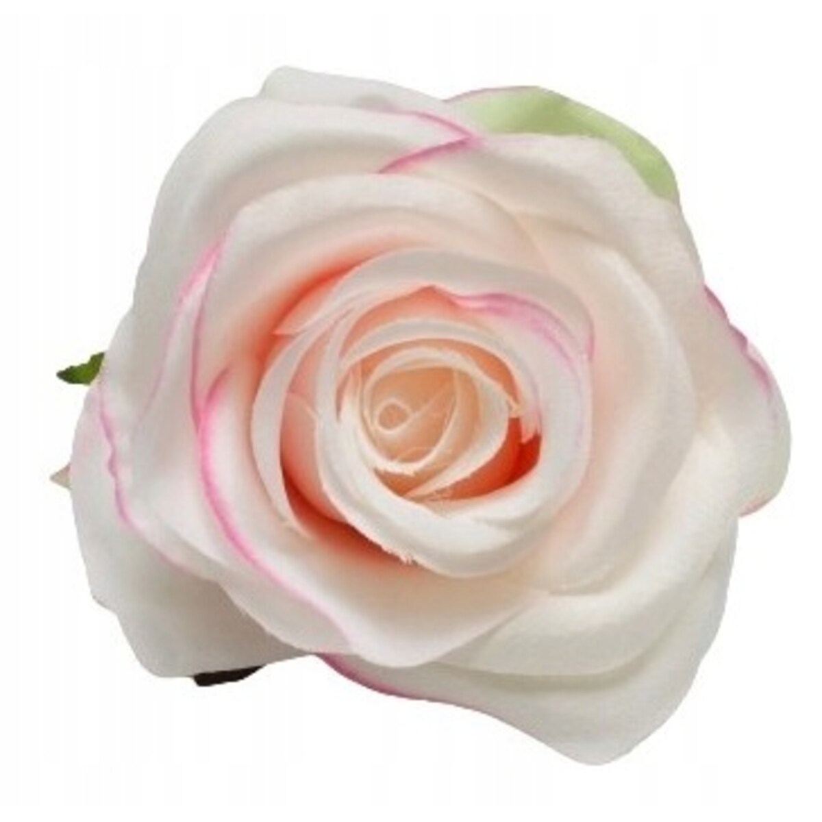 SZTUCZNE KWIATY DO BUKIETU wiązanki stroika RÓŻA biało różowa 6 szt ładna