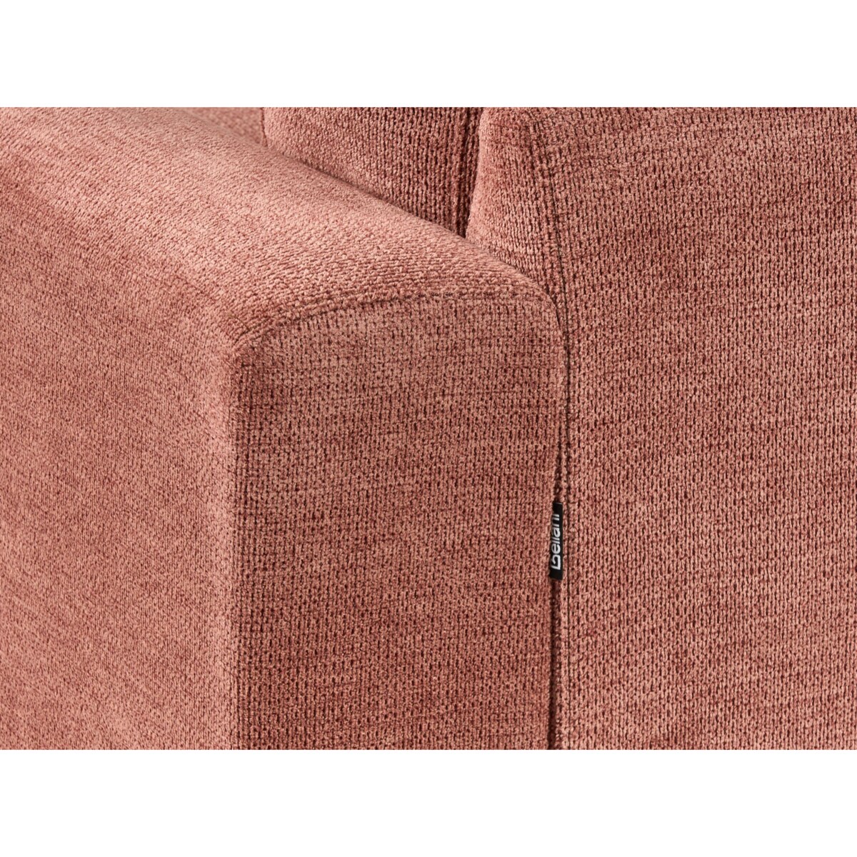 Sofa narożna lewostronna MALOY Czerwony dla 3 osób Lewostronny