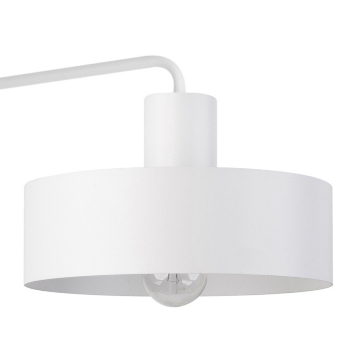 Stojąca LAMPA stołowa VASCO 50119 Sigma gabinetowa LAMPKA metalowa biała