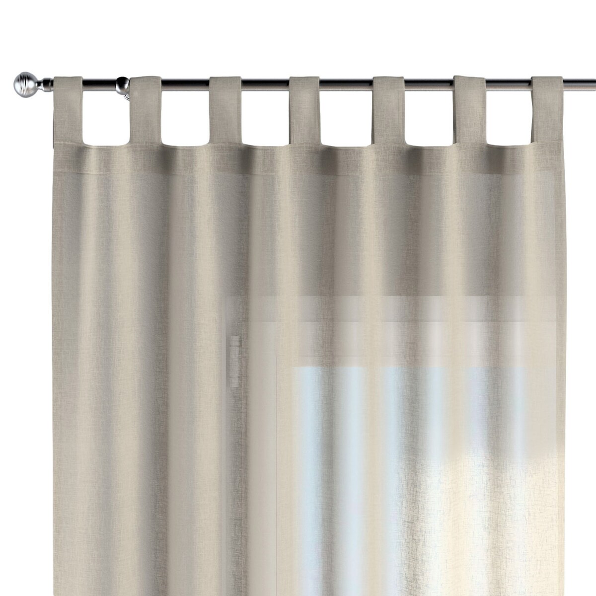 Zasłona na szelkach 1 szt. 130x260 prześwitujący beżowy