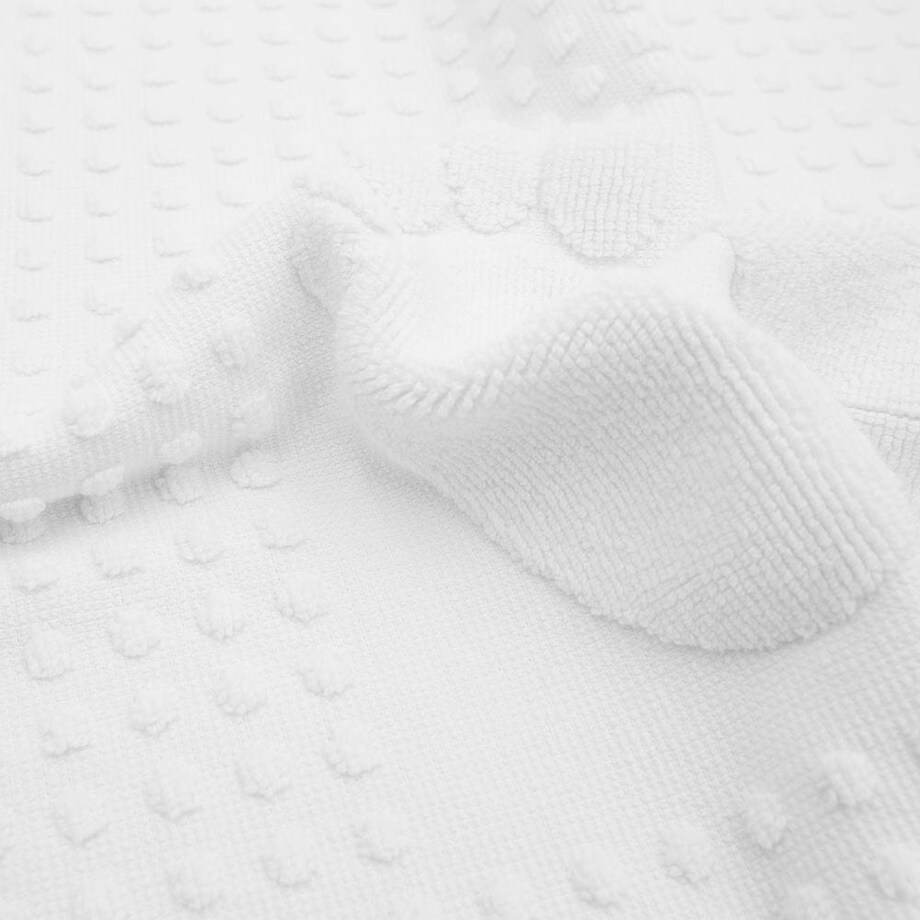 Dywanik łazienkowy 50x70 Stopki, 100% bawełna, kolor biały