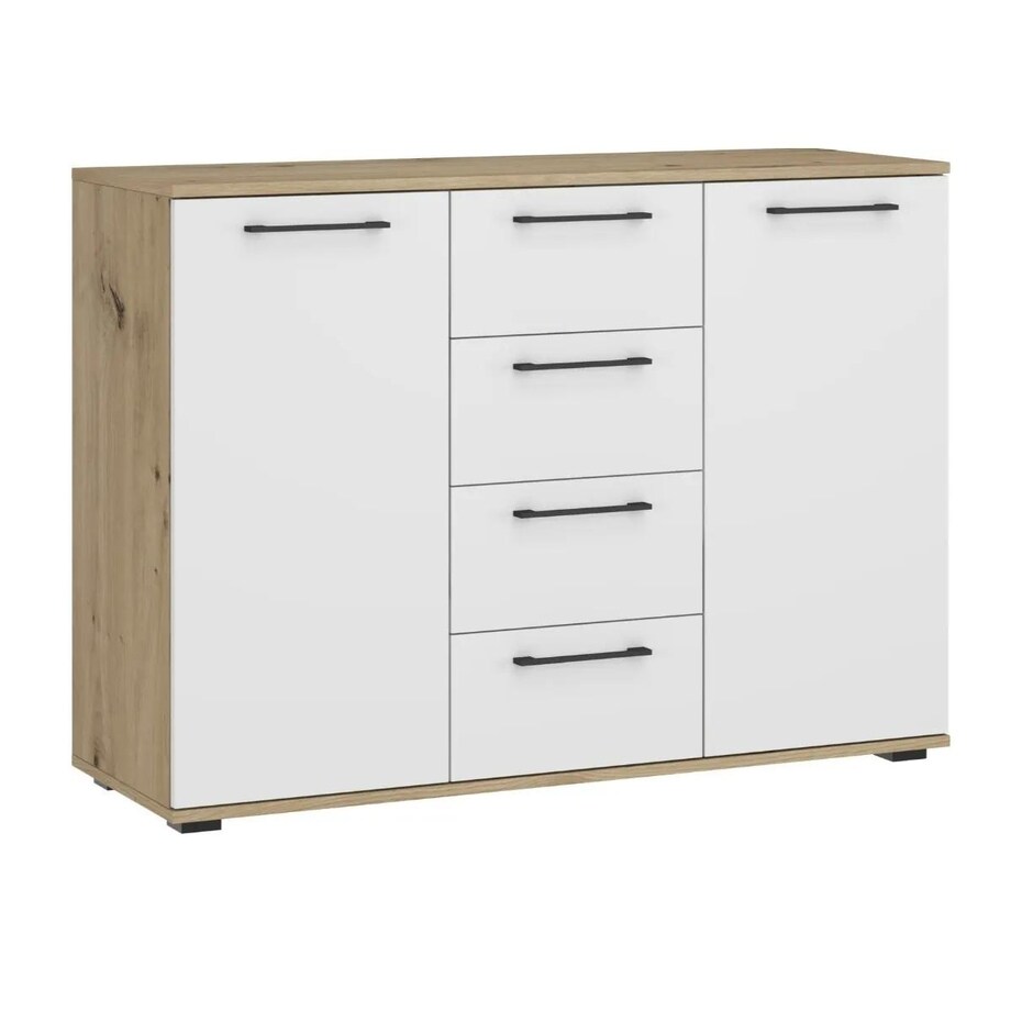 Komoda FORMO KM-2 116cm dąb artisan/biała