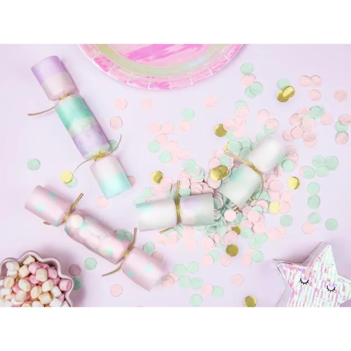 Krakersy z konfetti, mix, 3x17x3,5cm