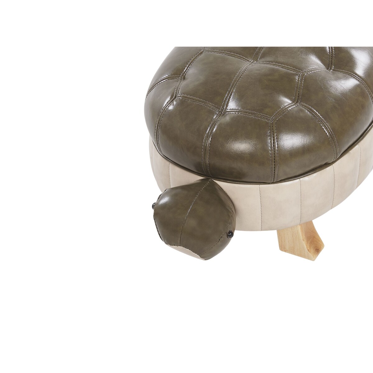 Pufa zwierzak ekoskóra zielona TURTLE