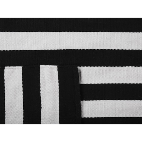Dywan zewnętrzny 140 x 200 cm czarno-biały TAVAS