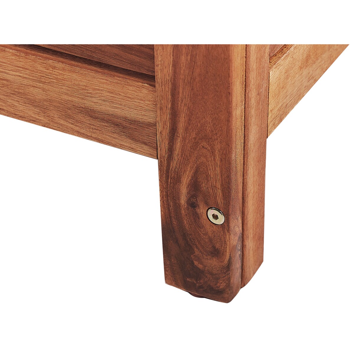 Skrzynia ogrodowa 130 x 64 cm ciemne drewno RIVIERA