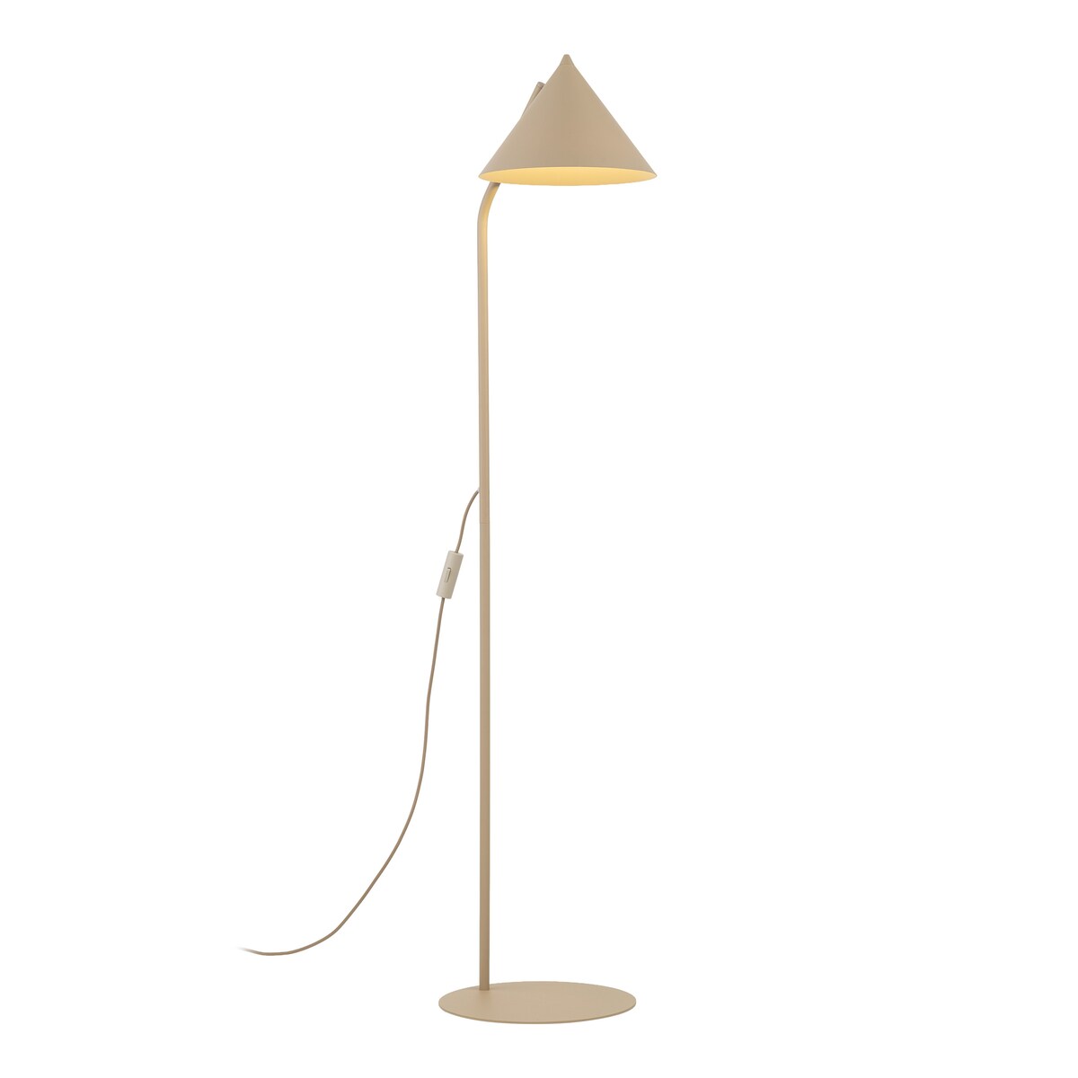 Lampa podłogowa TK Lighting CONO SABIA 16211 beżowa E27 loftowa do salonu i sypialni