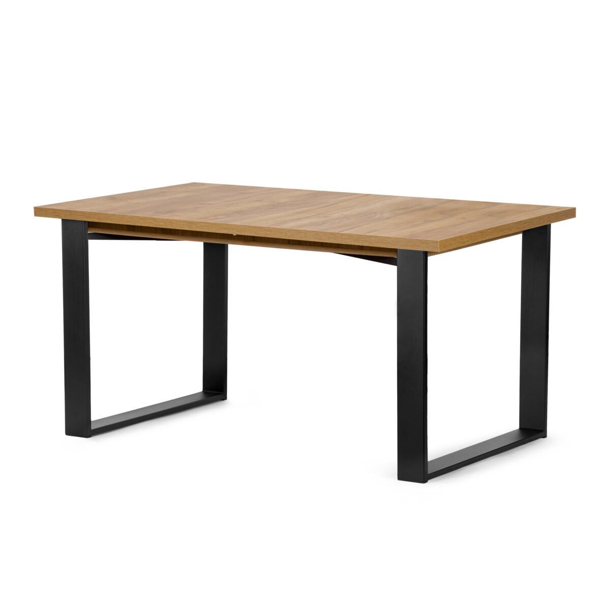 KONSIMO CETO Rozkładany stół w industrialnym stylu matowy złoty