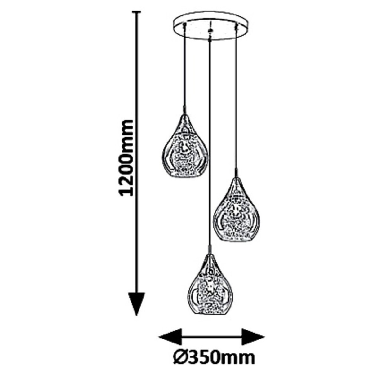 Glamour LAMPA wisząca CASSANDRA 6659 Rabalux szklany zwis kaskada bursztynowa