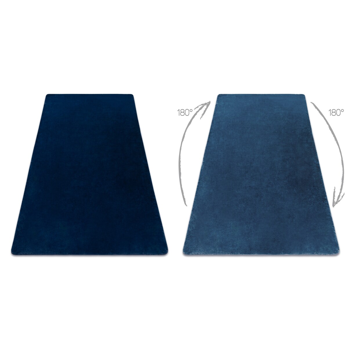 Dywan POSH Shaggy navy granat, gruby, 120x160 cm