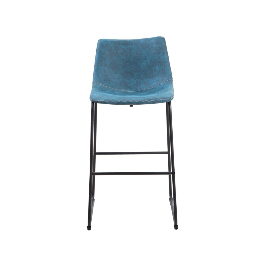 Zestaw 2 krzeseł barowych niebieski FRANKS
