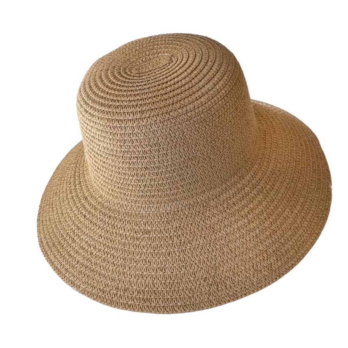 Słomkowy kapelusz dla dorosłych DIY - kolor kawowy