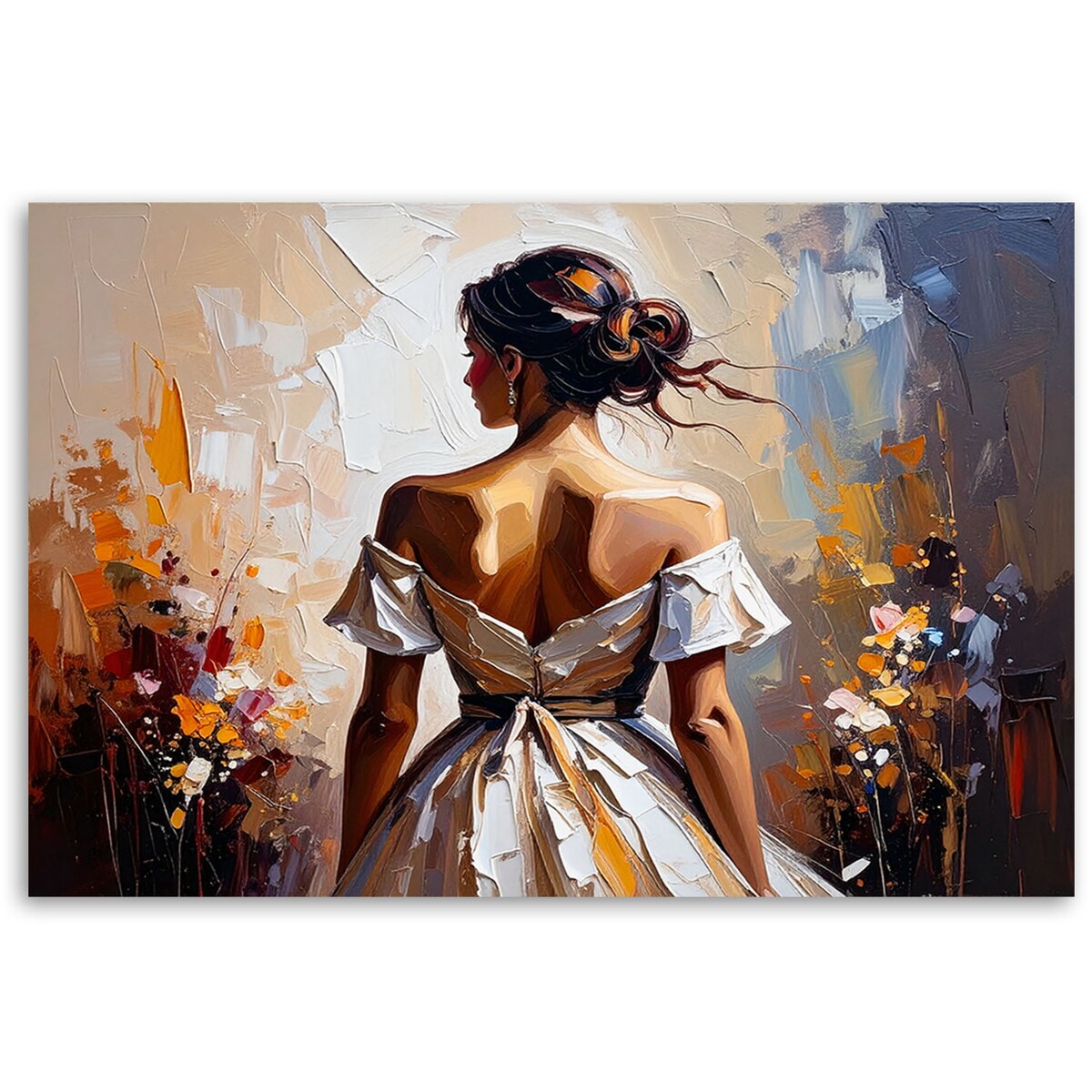 Feeby Obraz nowoczesny do salonu sypialni, Postać Kobiety Glamour 100x70